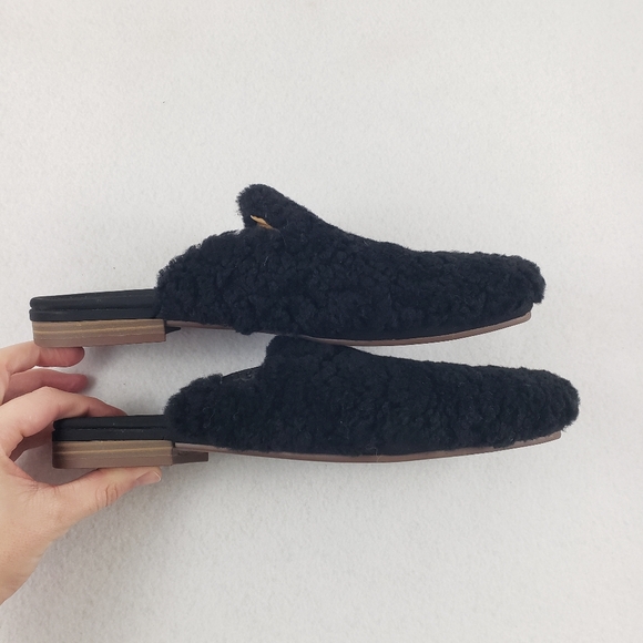 UGG NWOB Janaya Cozy Mule Slip On Slippers Black Women's Size 9 - Picture 5 of 11